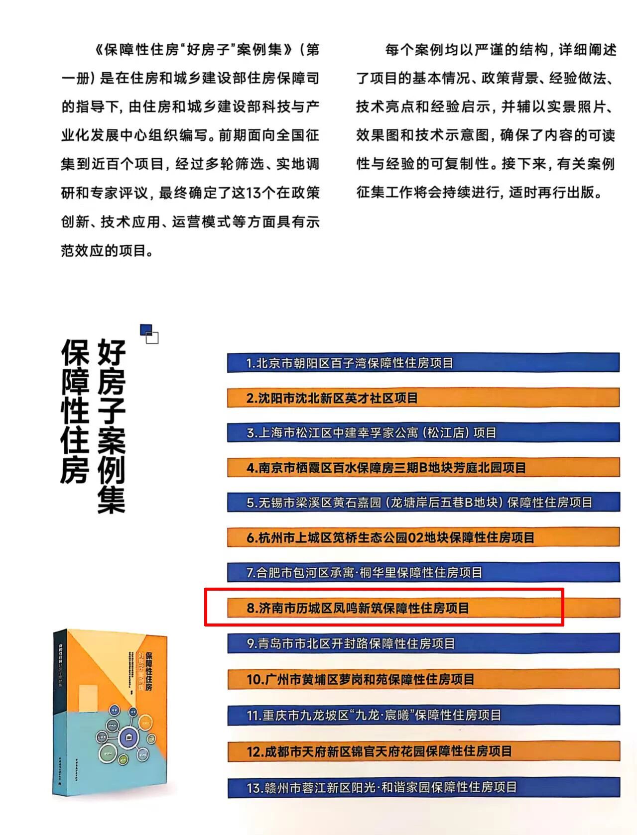 投资开发公司城发・凤鸣新筑配售型保障性住房项目荣登全国保障性住房“好房子”项目案例集